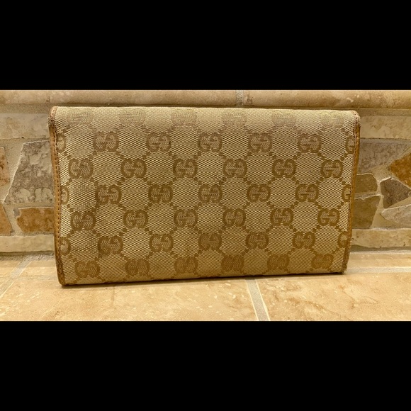 Authentic Gucci Monogram Trifold Wallet - Picture 2 of 12